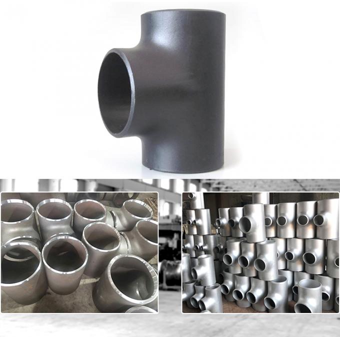 Les garnitures de tuyau d'acier montrent à acier au carbone la pièce en t égale pour le fabricant égal de pièce en t de Bout-soudure d'acier au carbone de machines